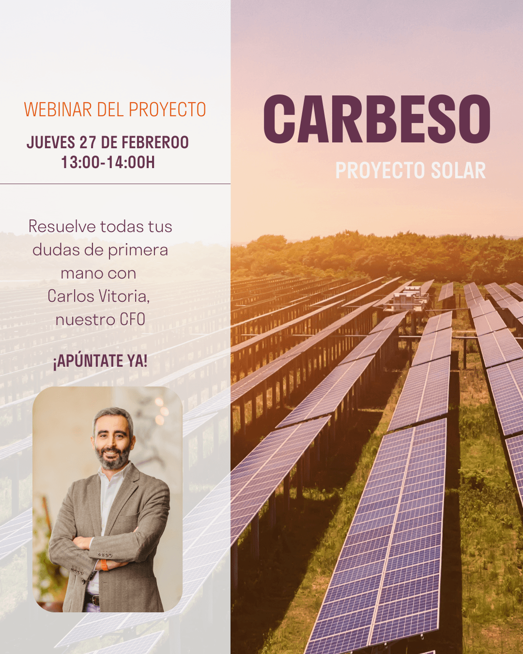Webinar sobre Proyecto solar Carbeso