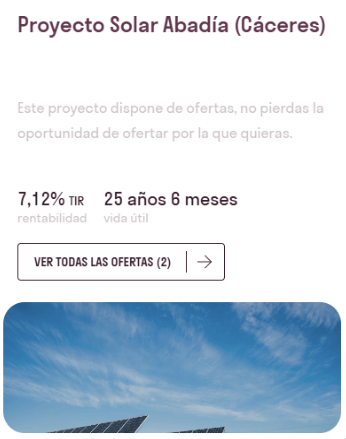 Ver ofertas de un proyecto